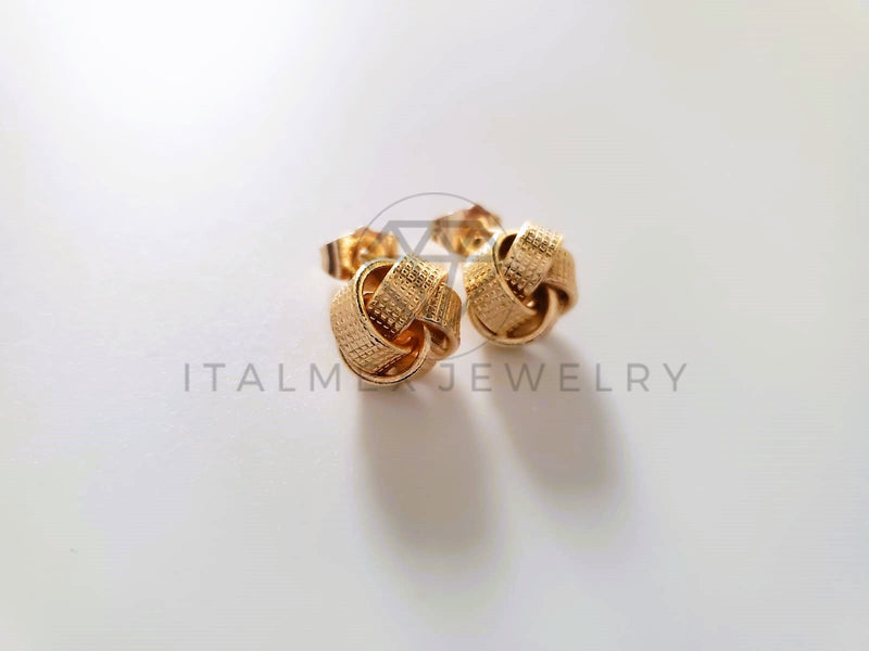 Broquel de Lujo - 103672 - Diseño de Moño con Puntitos Oro Laminado 18K