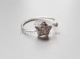 Anillo de Dama - 101484 - Anillo Ajustable Estrella CZ Plata .925