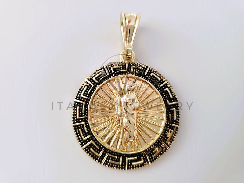 Dije Elegante - 104603 - Dije Centenario San Judas Oro Laminado 18K