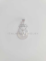 Dije Religioso - 102527 - Medalla Diamantada Espíritu Santo Plata Fina .925