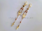 Arete de Lujo - 104533 - Arete Rosario Virgen de Guadalupe Oro Laminado 18K