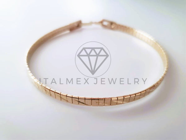 Pulsera de Lujo - 104698 - Diseño Estilo Rolex 4mm Oro Laminado 18K