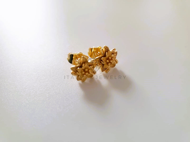 Broquel de Lujo - 103667 - Diseño de Flor Azucarada Oro Laminado 18K