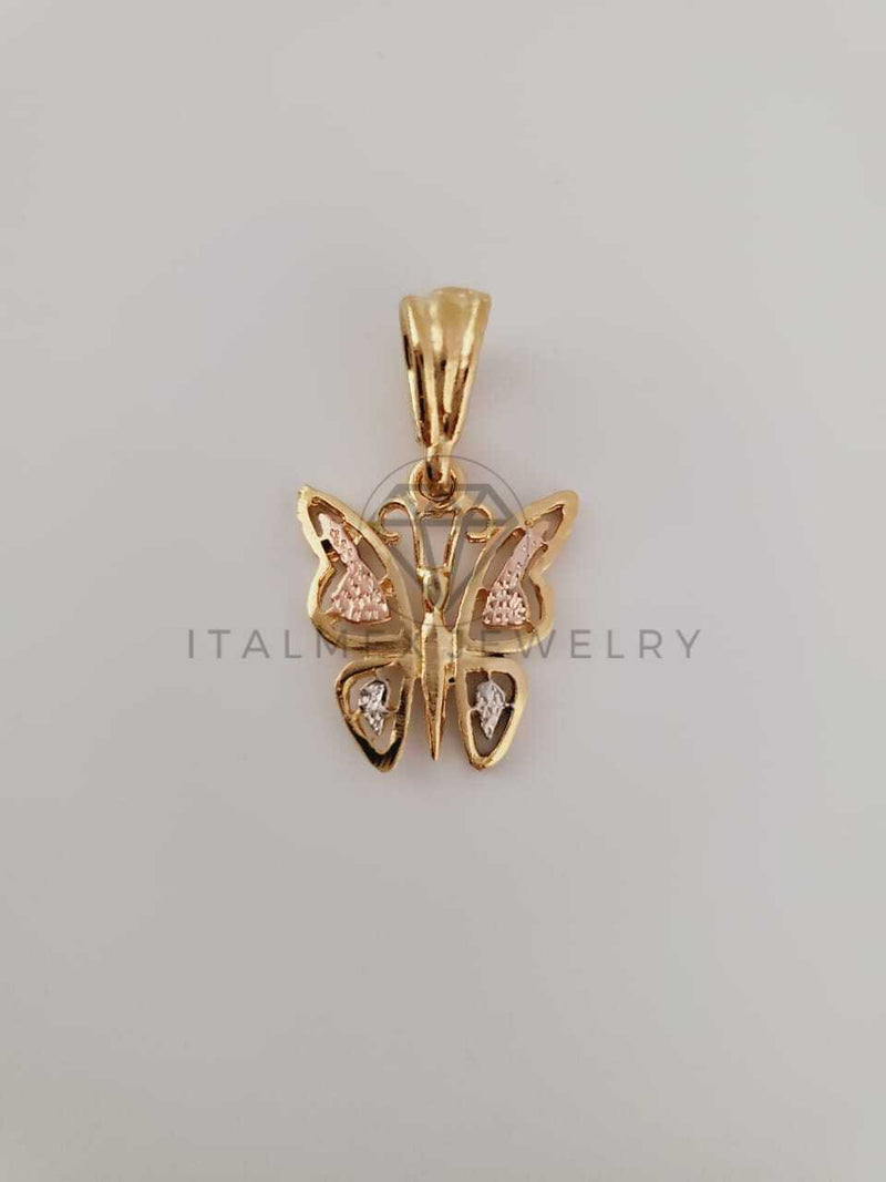 Dije de Lujo - 104242 - Dije de Mariposa Oro Laminado 18K