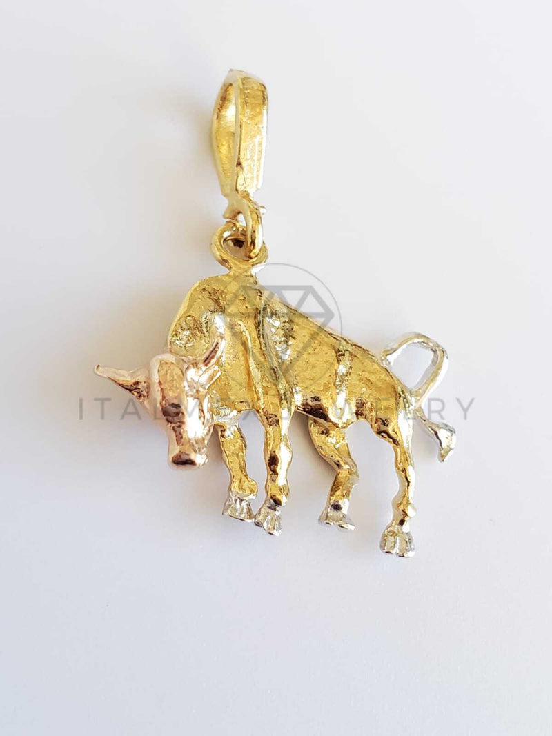 Dije Elegante - 100377 - Signo del Zodiaco Tauro Tamaño Mini Oro Laminado 18K