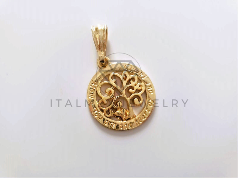 Dije de Lujo - 104408 - Dije Arbol de la Vida Tamaño Chico Oro Laminado 18K