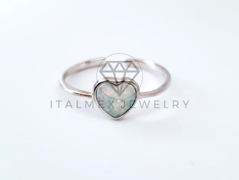 Anillo de Dama - 104442 - Anillo de Corazón Madre Perla Plata .925