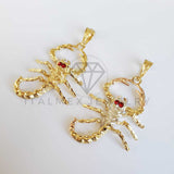 Dije de Lujo - 100515 - Dije de Alacrán con Circonia -  Oro Laminado 18K