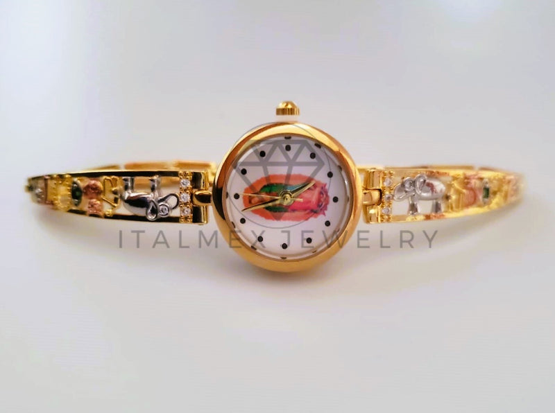 Reloj de Lujo - 104520 - Diseño de 7 Potencias Virgen de Guadalupe Oro Laminado 18K