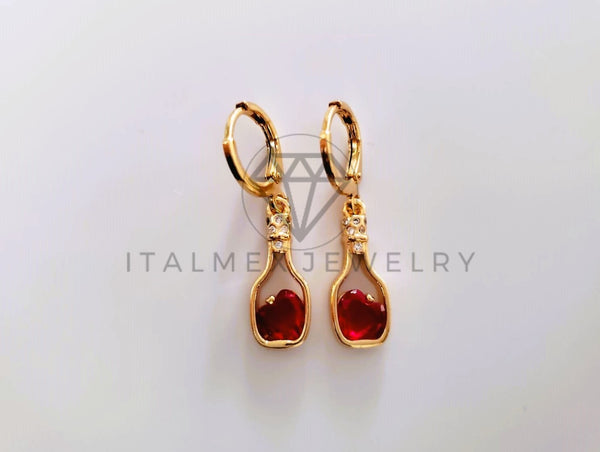 Arete Largo de Oro Laminado 18K – ItalMex Jewelry