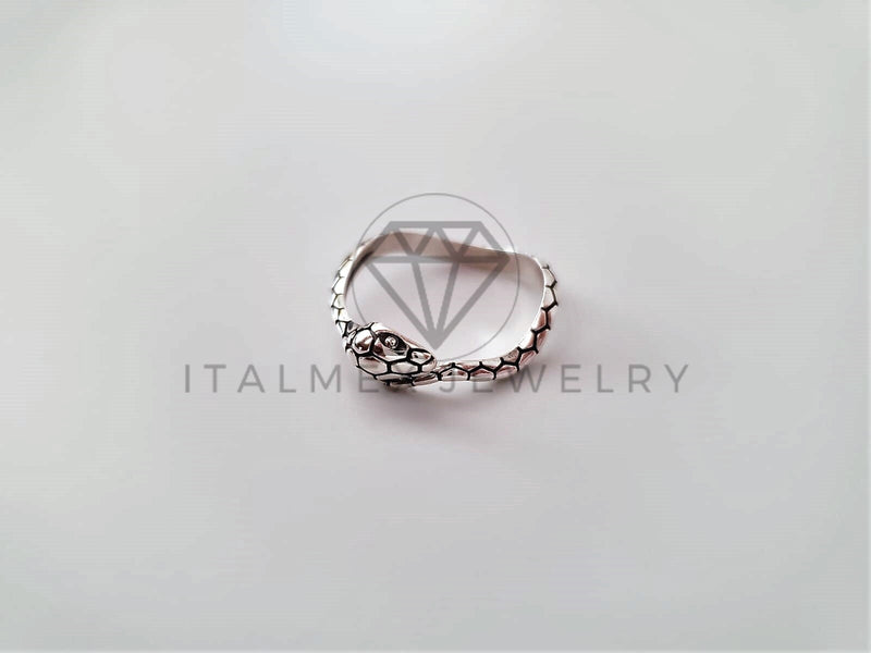 Anillo de Dama - 104466 - Anillo Ajustable Serpiente Plata Fina .925