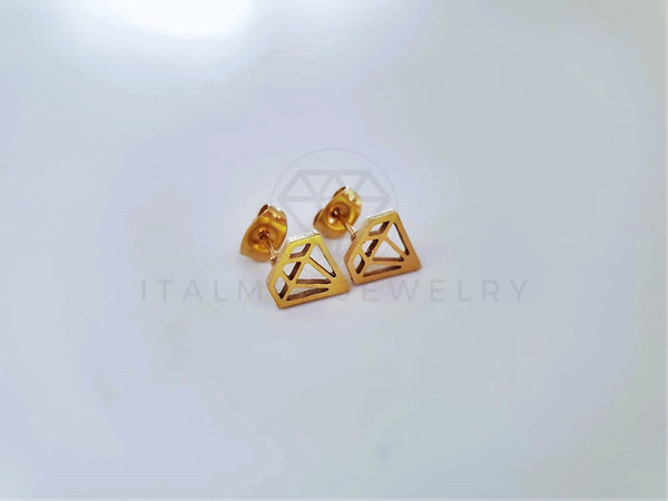 Broquel de Lujo - 104089 - Diseño Diamante Laser Oro Laminado 18K
