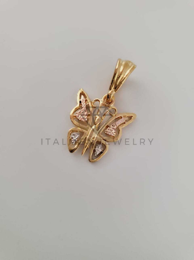 Dije de Lujo - 104242 - Dije de Mariposa Oro Laminado 18K