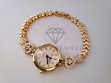 Reloj de Lujo - 104522 - Diseño de Corazones con Circonia Colores Oro Laminado 18K