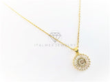 Collar Elegante - 102613 - Collar Inicial "C" Con CZ Clara Oro Laminado 18K