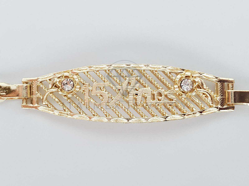 Esclava de Lujo - 101342 - Diseño 15 Años Oro Laminado 18K