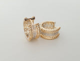 Huggie de Lujo - 101116 - Diseño de Grecas - Oro Laminado 18K
