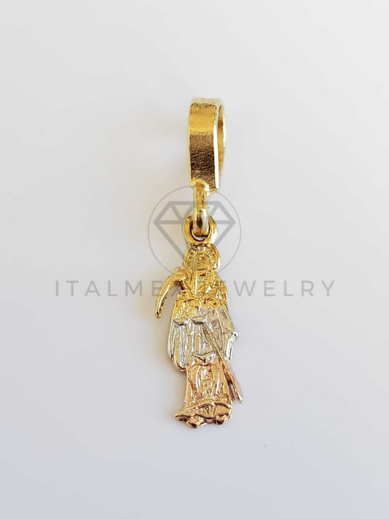 Dije Religioso - 100360 - Santa Muerte Tamaño Mini Oro Laminado 18K
