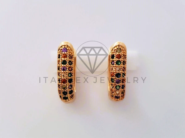 Arete Largo de Oro Laminado 18K – ItalMex Jewelry