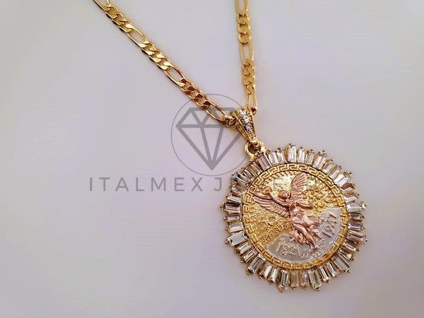 Dije Elegante - 104332 - Dije Centenario de Oro Tamaño Grande Oro Laminado 18K