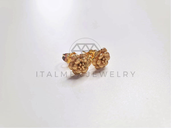 Broquel de Lujo - 103677 - Diseño de Flor Azucarada Oro Laminado 18K