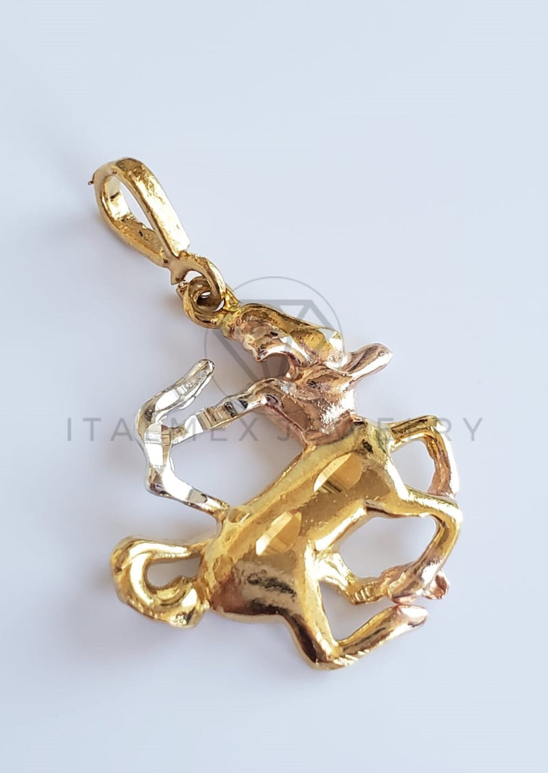 Dije Elegante - 100367 - Signo del Zodiaco Sagitario Tamaño Mini Oro Laminado 18K