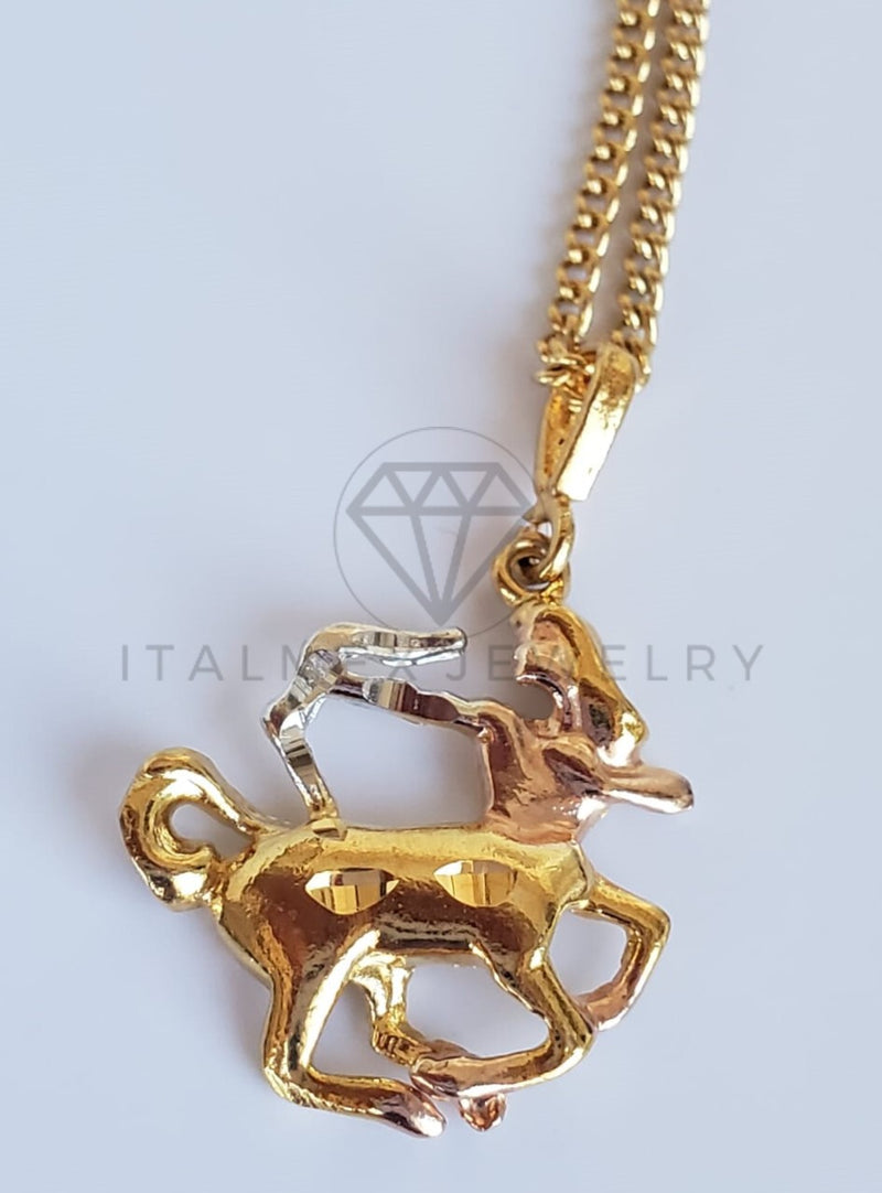 Dije Elegante - 100367 - Signo del Zodiaco Sagitario Tamaño Mini Oro Laminado 18K