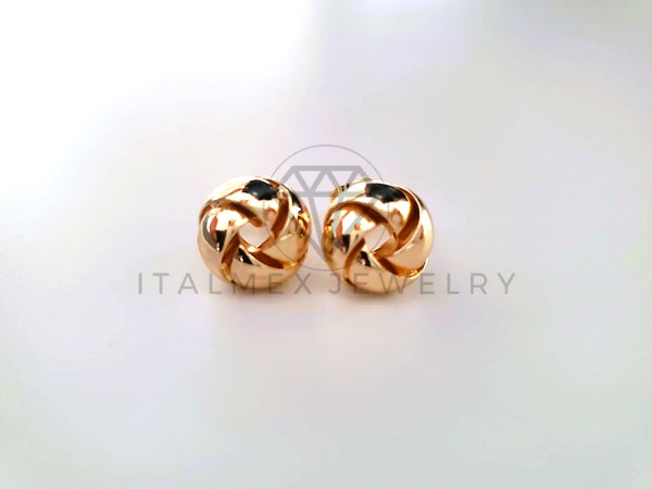 Broquel de Lujo - 103674 - Diseño de Moño Liso Oro Laminado 18K