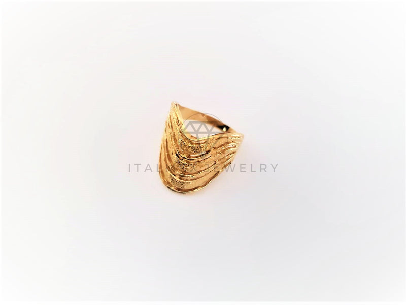 Anillo de Lujo - 103129 - Estilo Semanario Azucarado Dorado Oro Laminado 18K