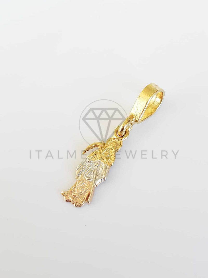 Dije Religioso - 100360 - Santa Muerte Tamaño Mini Oro Laminado 18K
