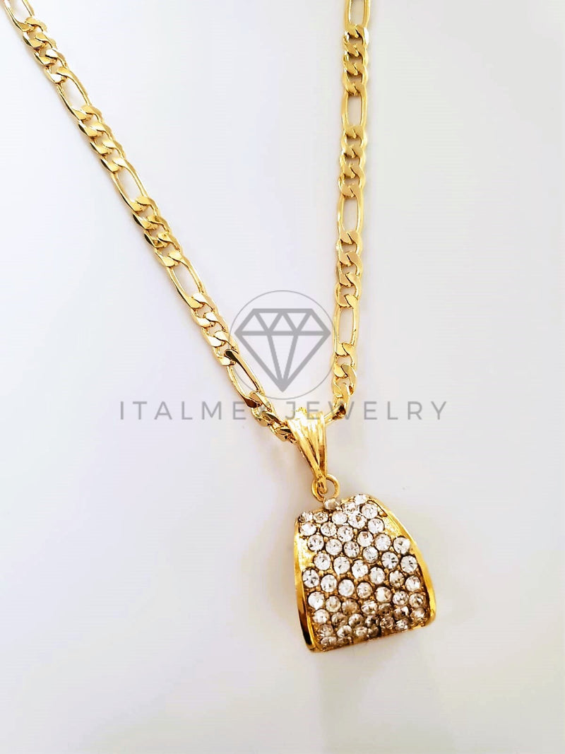Dije de Lujo - 104134 - Dije de Cucharita CZ Clara Oro Laminado 18K