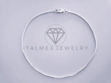 Pulsera de Lujo - 104456 - Diseño Cola de Rata 8 Pulgadas - Plata .925