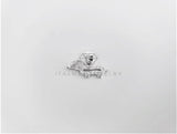 Dije No Religioso - 103253 - Diseño Perrito Salchicha CZ Clara Plata Fina .925
