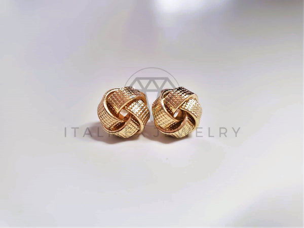 Broquel de Lujo - 103672 - Diseño de Moño con Puntitos Oro Laminado 18K