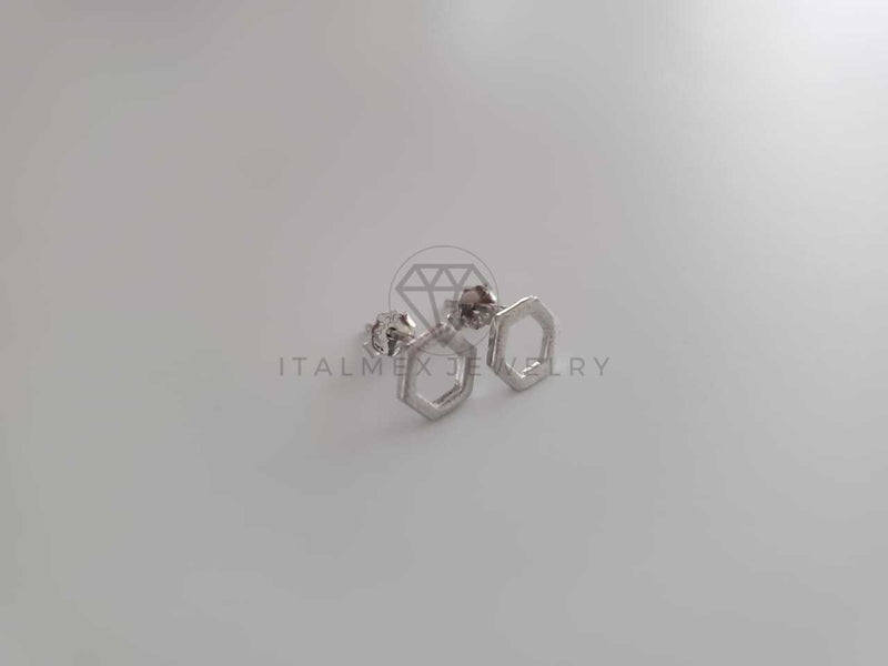 Broquel de Lujo - 102243 - Diseño Hexagonal Plata .925