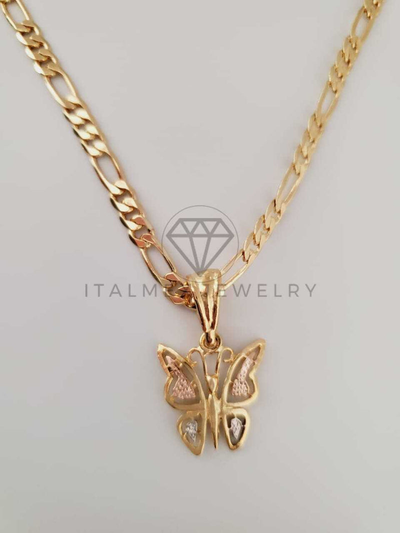 Dije de Lujo - 104242 - Dije de Mariposa Oro Laminado 18K