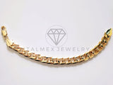Pulsera de Lujo - 103662 - Diseño de Cadena Cubana 10mm Oro Laminado 18K