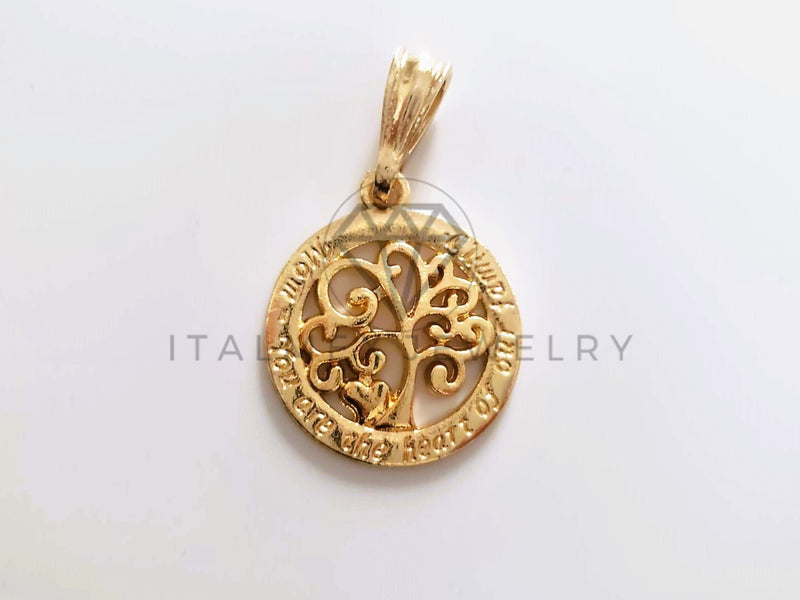 Dije de Lujo - 104408 - Dije Arbol de la Vida Tamaño Chico Oro Laminado 18K