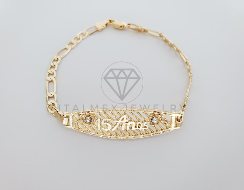 Esclava de Lujo - 101342 - Diseño 15 Años Oro Laminado 18K